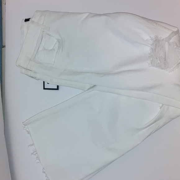 3x1 Flare Distressed Jeans White Size 25 - Picture 1 of 12